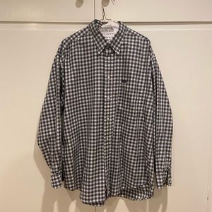 Façonnable Men’s Blue Plaid Button Up Shirt